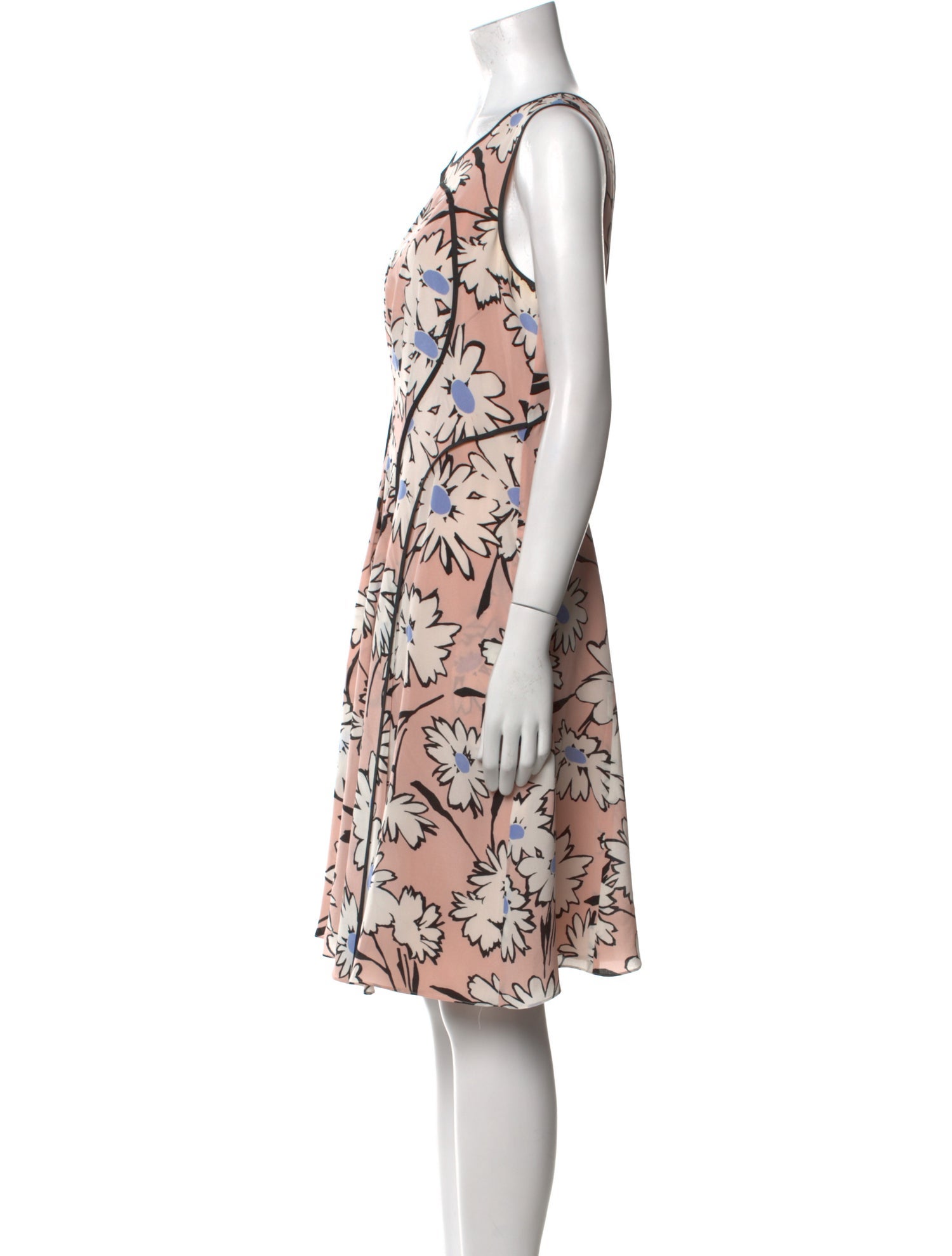 Nina Ricci Silk Knee-Length Dress