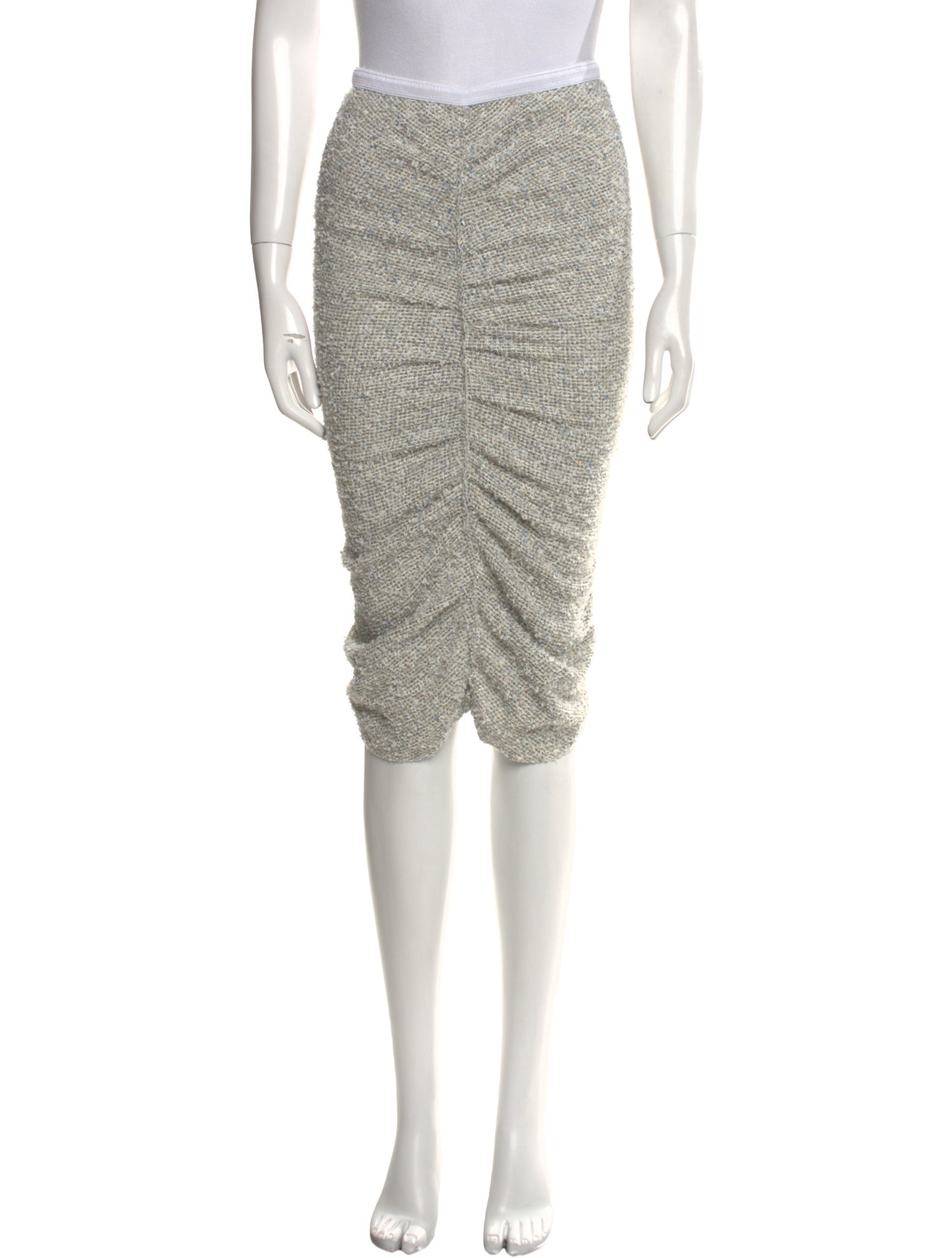 Nina Ricci Fringe Trim Accent Knee-Length Skirt w/ Tags