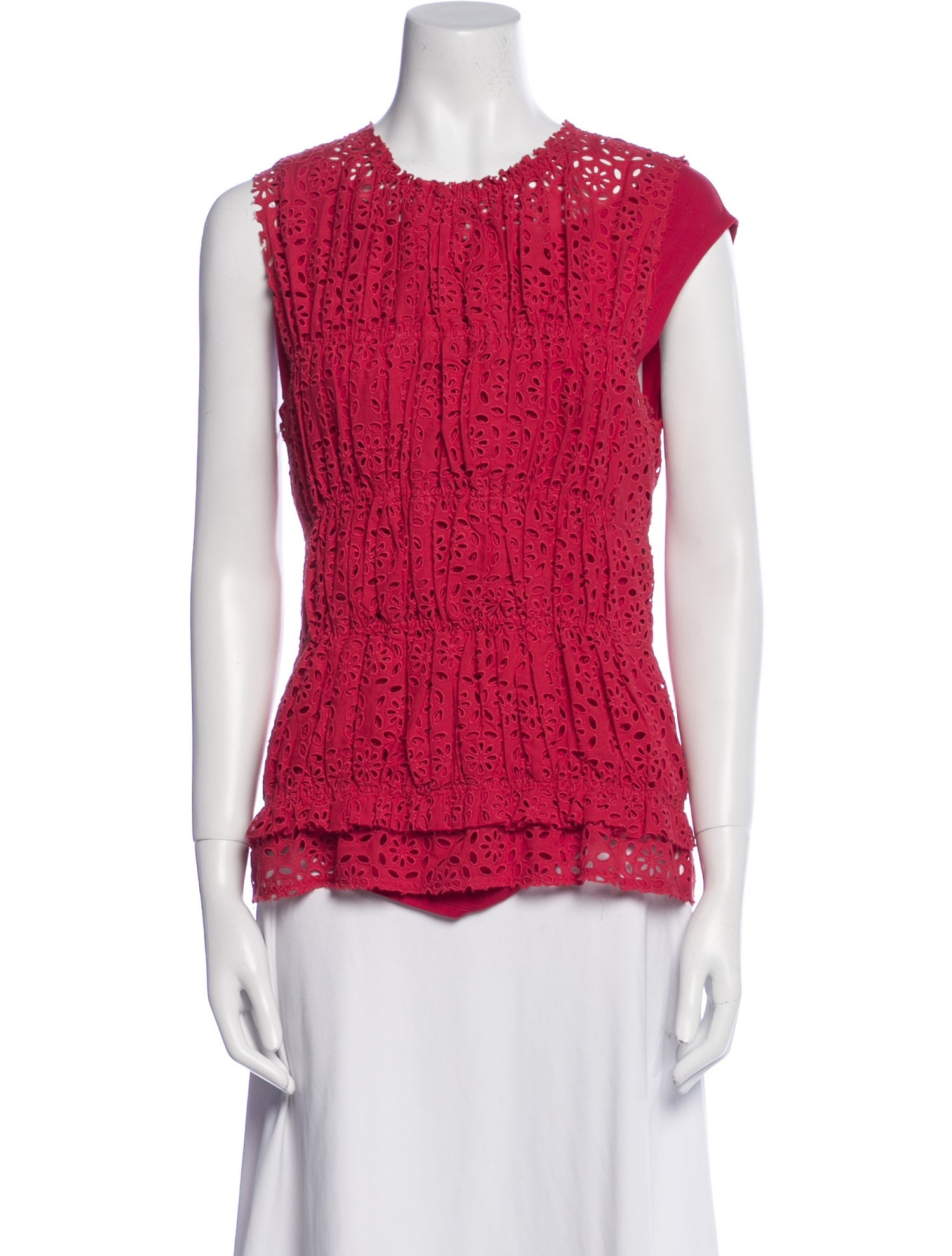 Nina Ricci Printed Crew Neck Top