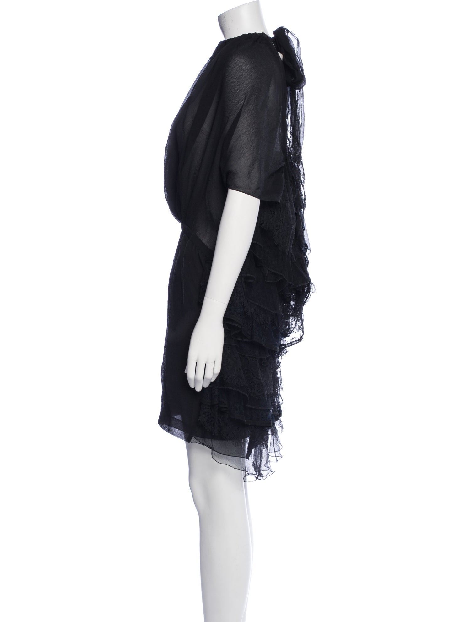 Nina Ricci Crew Neck Mini Dress