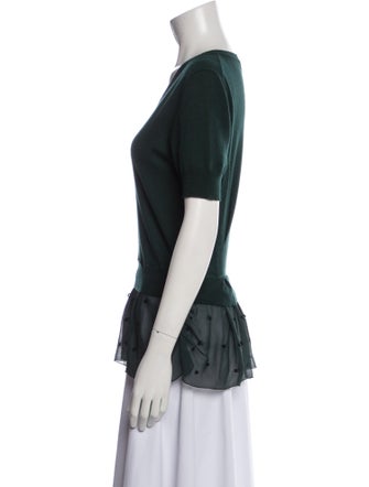 Nina Ricci Cashmere V-Neck T-Shirt