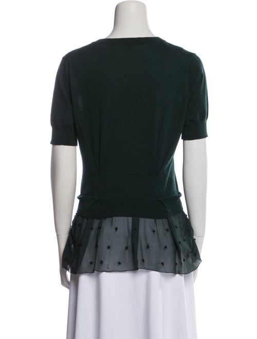 Nina Ricci Cashmere V-Neck T-Shirt