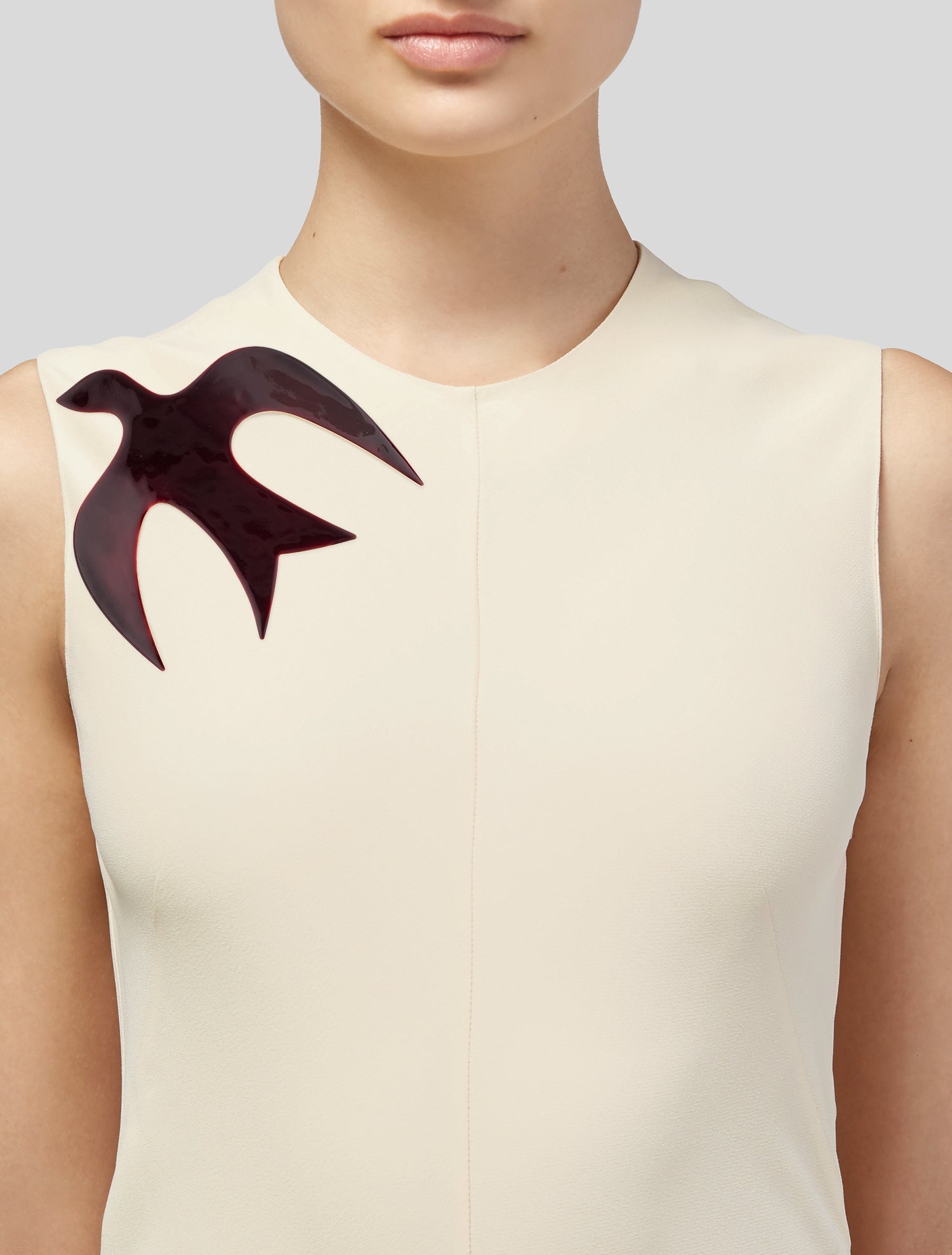 Nina Ricci Enamel Dove Pin Brooch