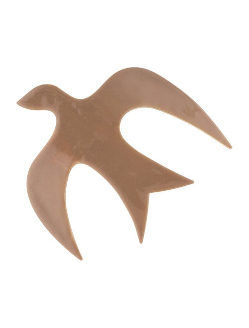 Nina Ricci Enamel Dove Pin Brooch