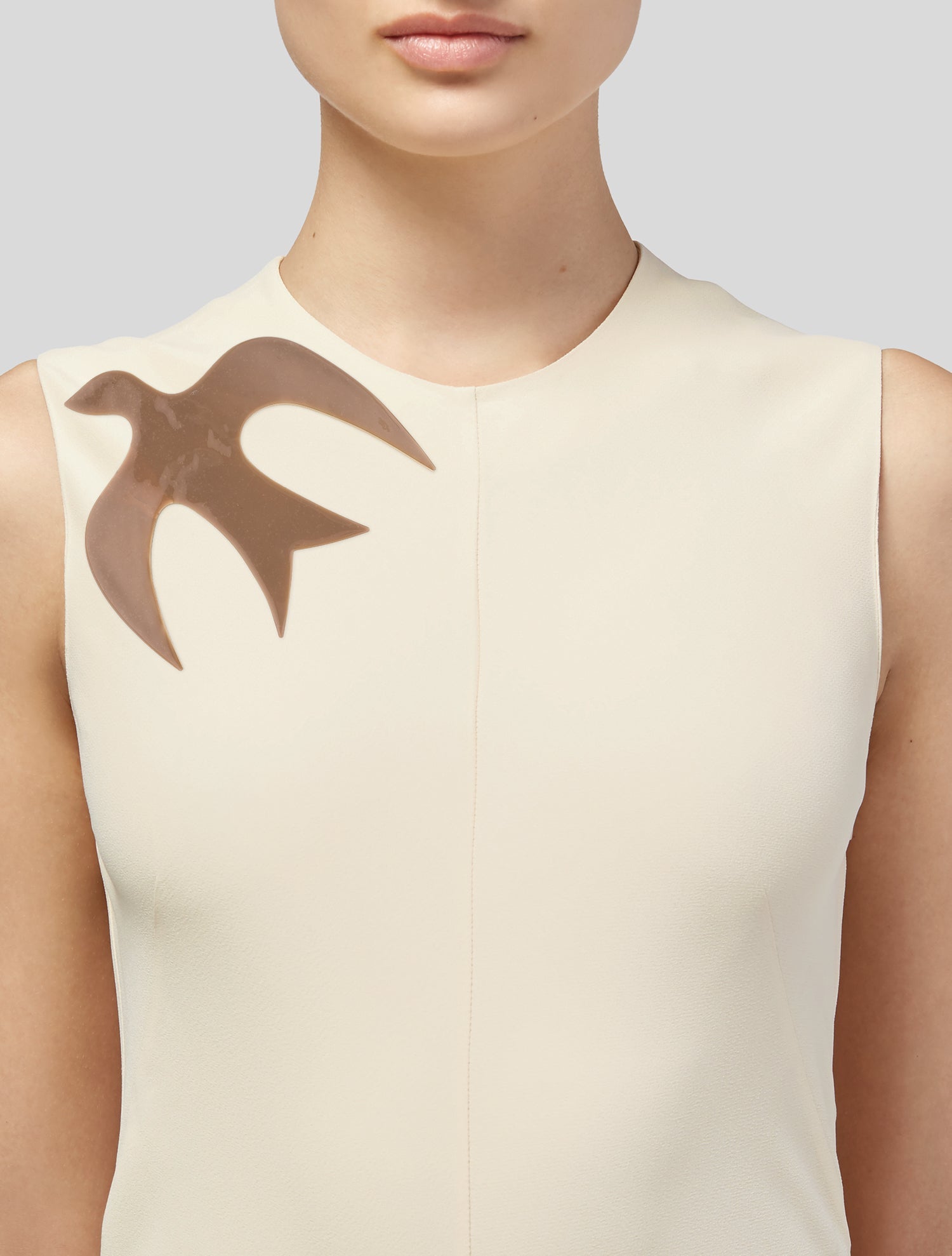 Nina Ricci Enamel Dove Pin Brooch