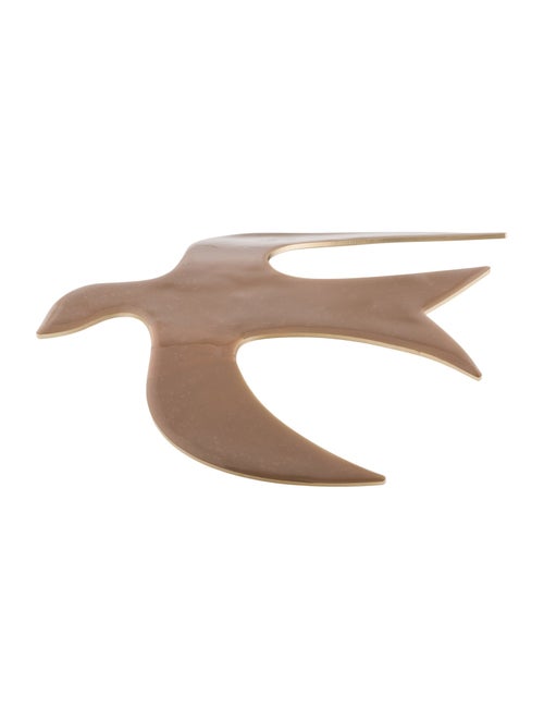 Nina Ricci Enamel Dove Pin Brooch