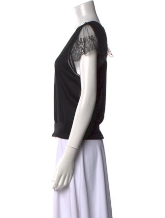 Nina Ricci Silk V-Neck Top