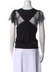 Nina Ricci Silk V-Neck Top