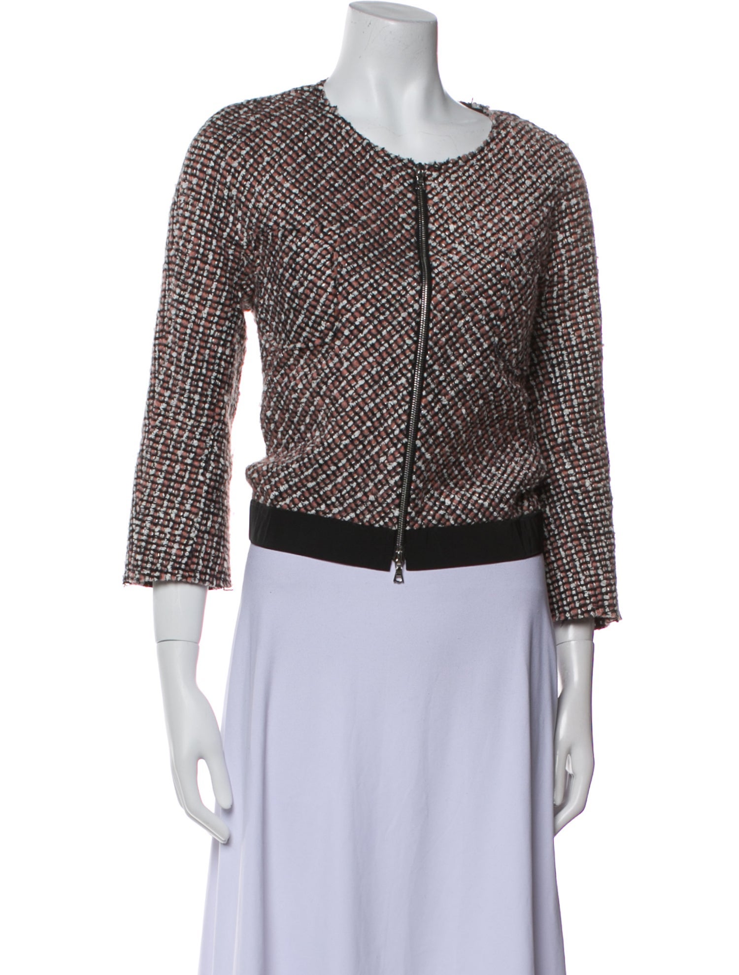 Nina Ricci Virgin Wool Tweed Pattern Evening Jacket