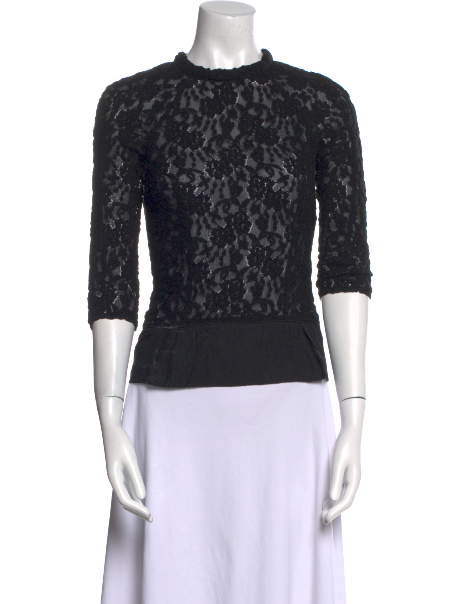 Nina Ricci Wool Lace Pattern Top