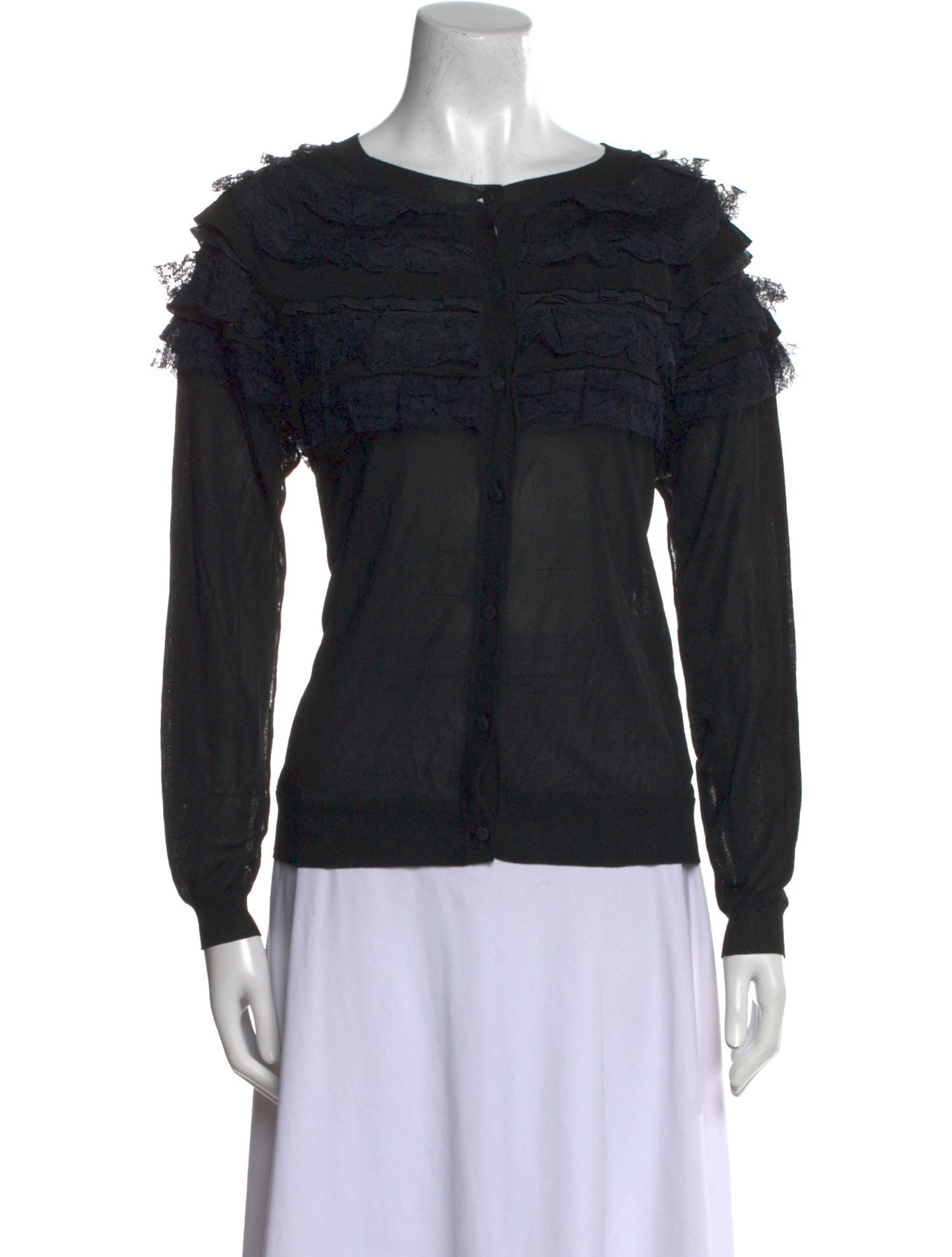 Nina Ricci Silk Scoop Neck Sweatshirt