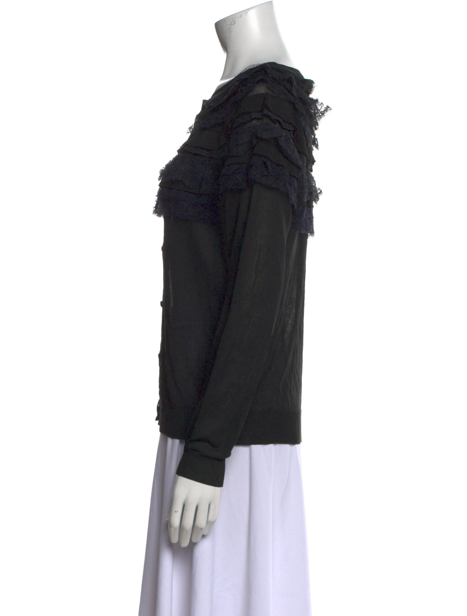 Nina Ricci Silk Scoop Neck Sweatshirt