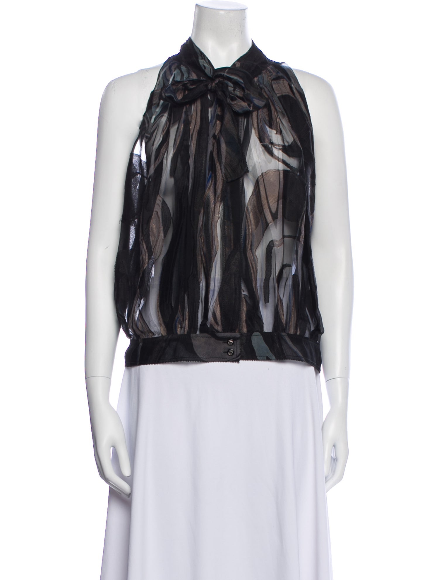 Nina Ricci Halterneck Sleeveless Blouse