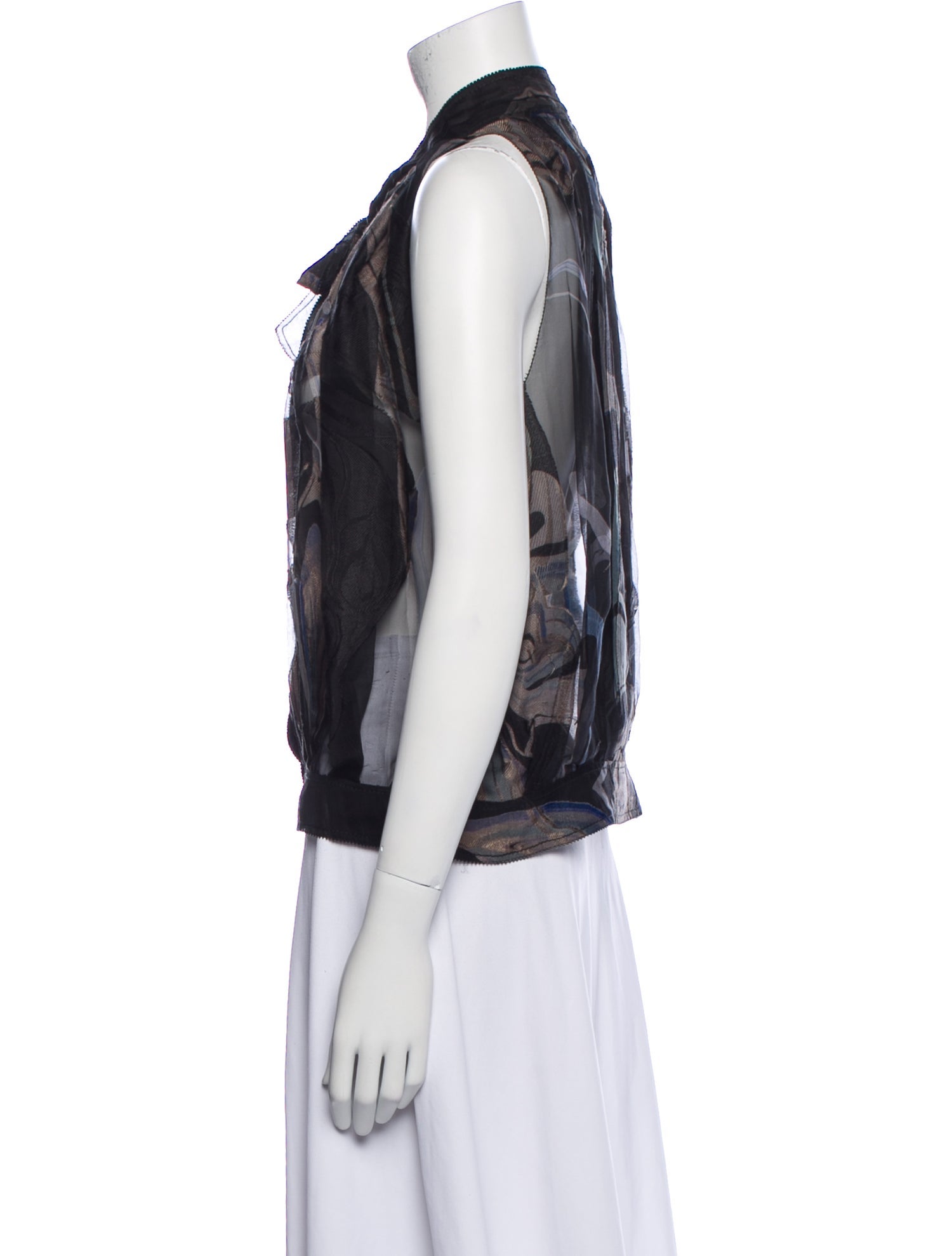 Nina Ricci Halterneck Sleeveless Blouse