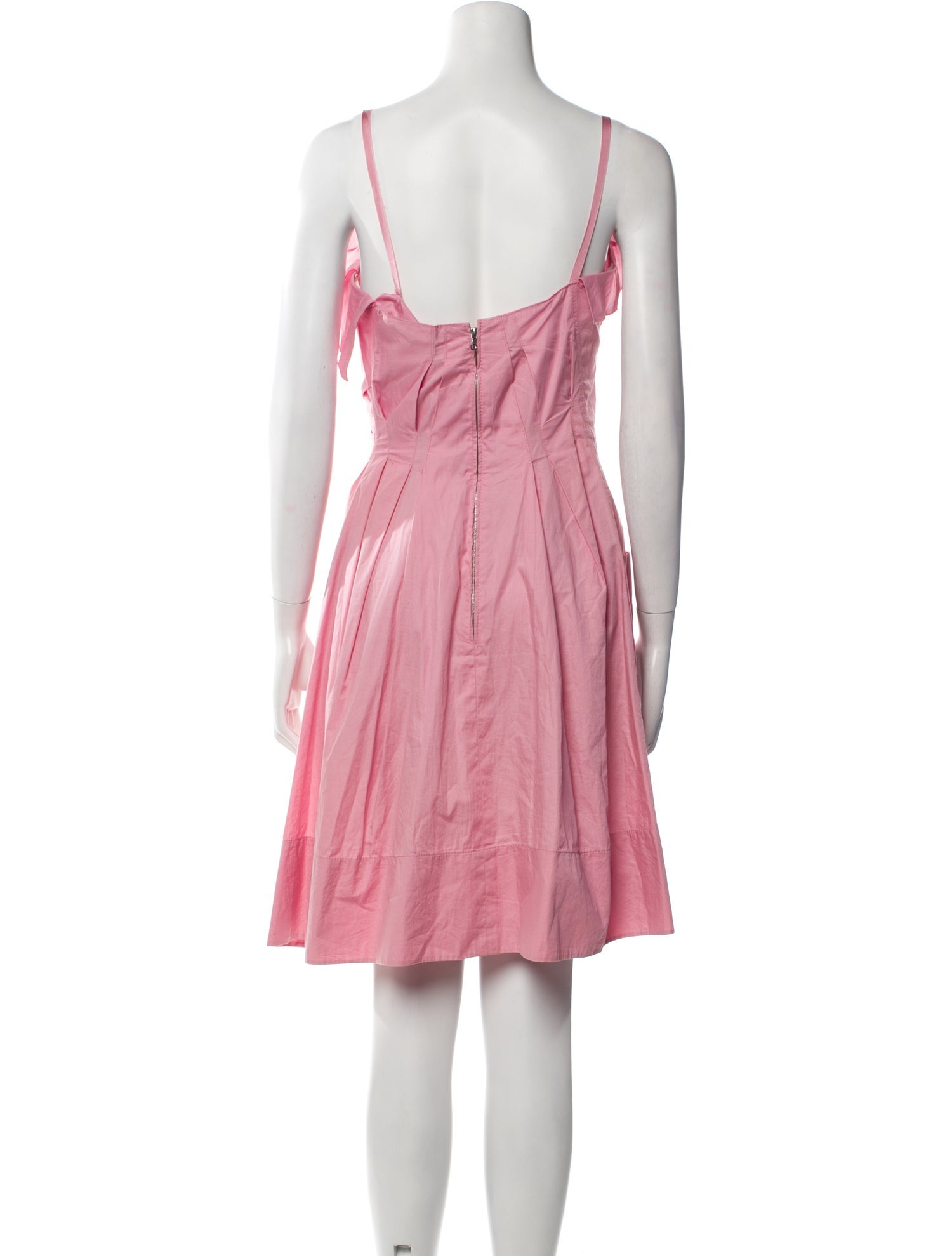 Nina Ricci Square Neckline Knee-Length Dress