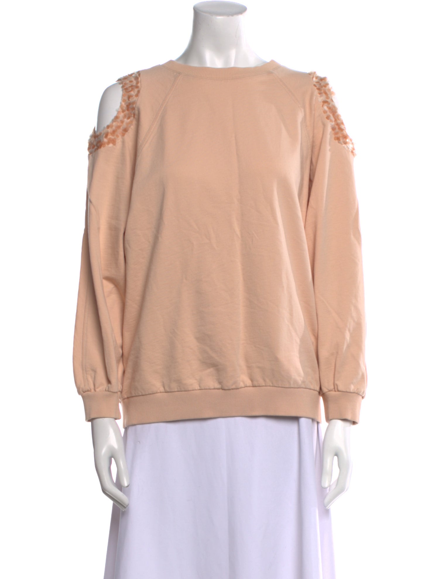 Nina Ricci Bateau Neckline Long Sleeve Sweatshirt