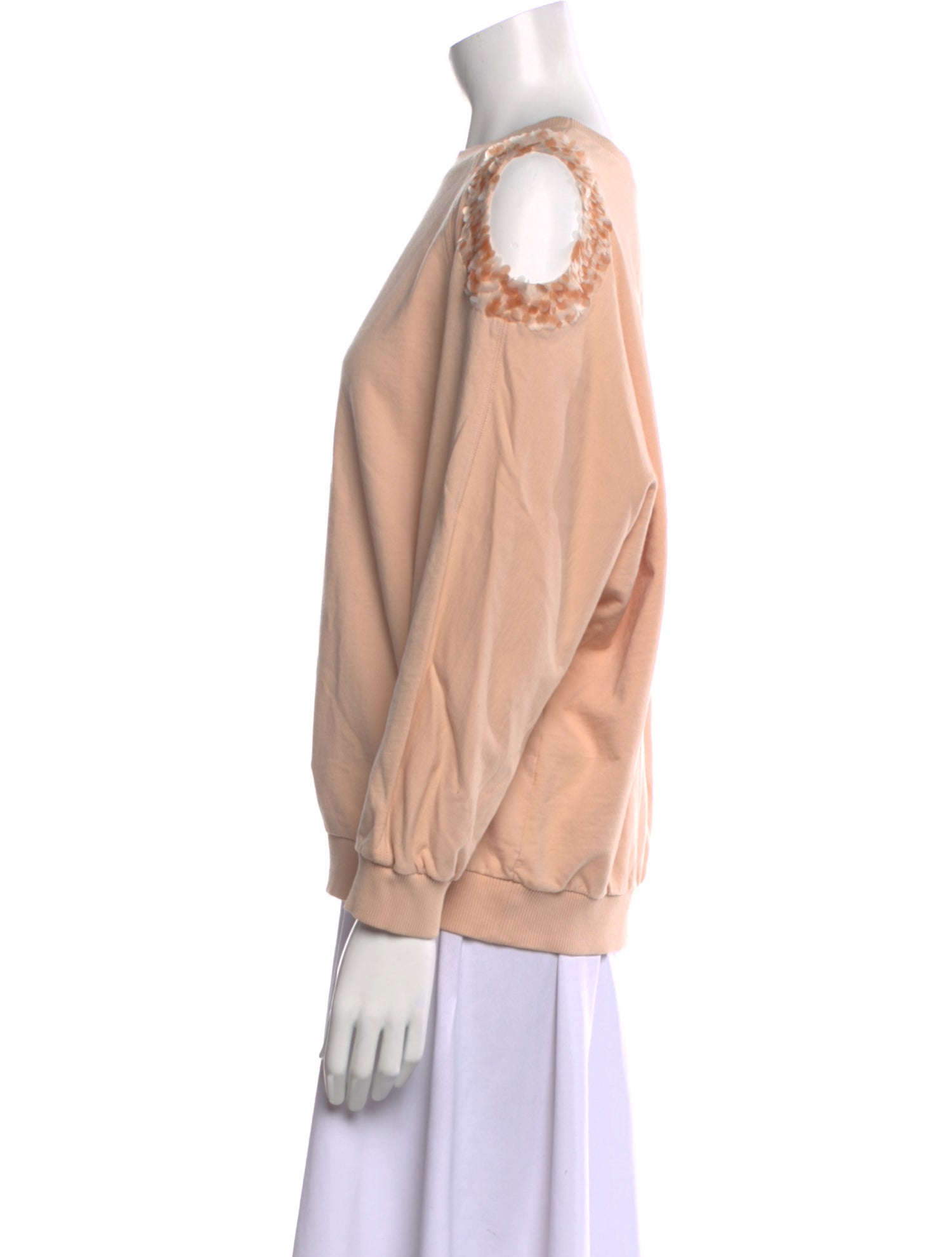 Nina Ricci Bateau Neckline Long Sleeve Sweatshirt