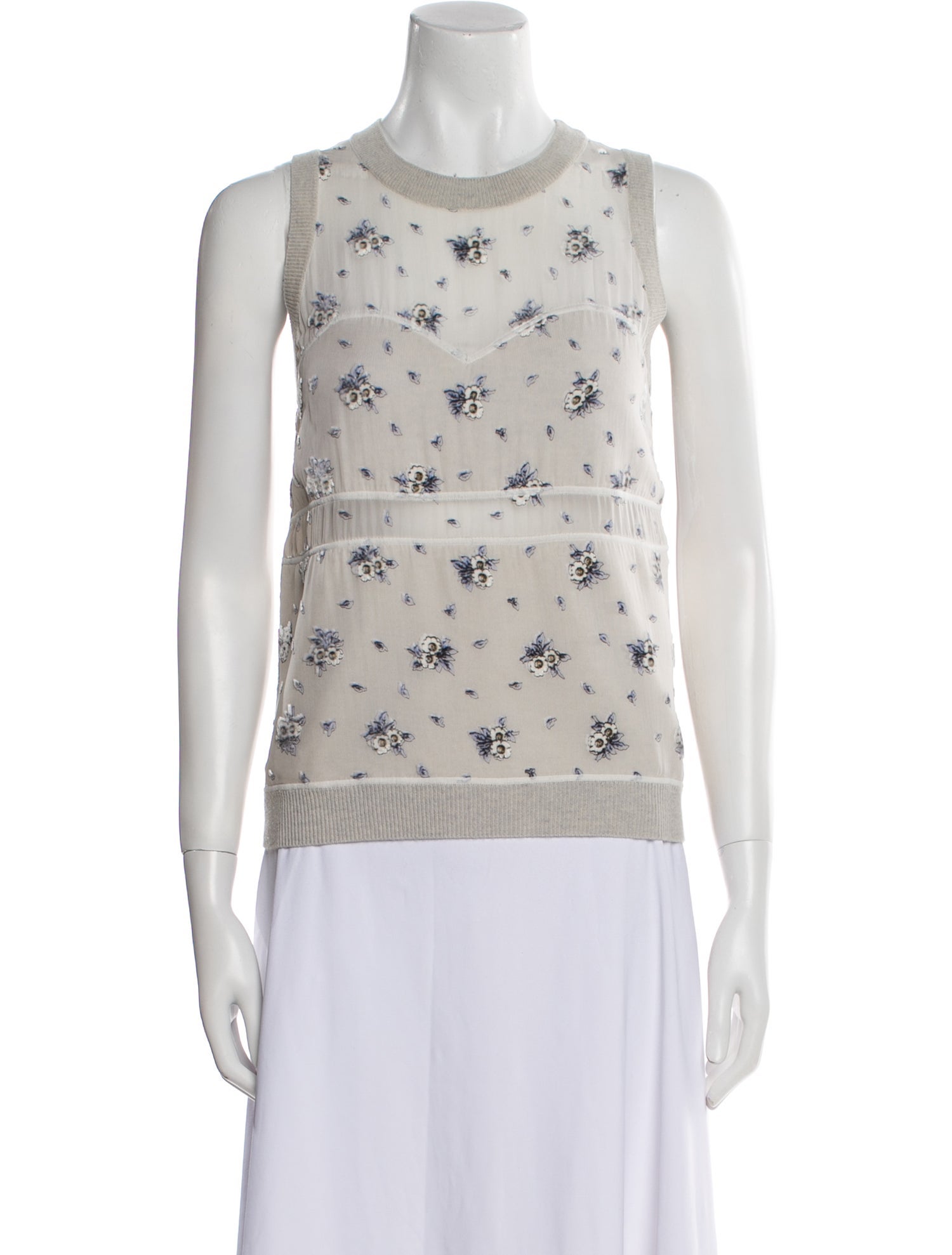 Nina Ricci Wool Printed Top