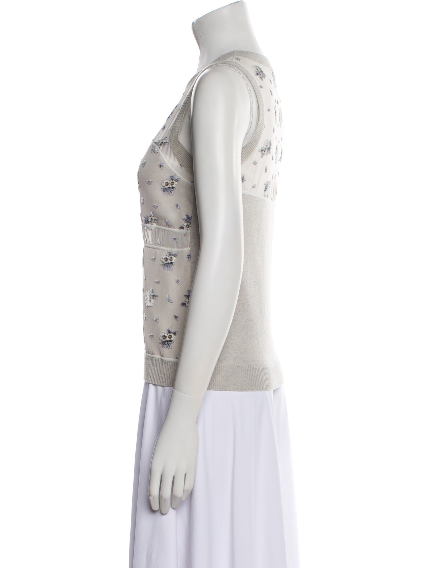 Nina Ricci Wool Printed Top