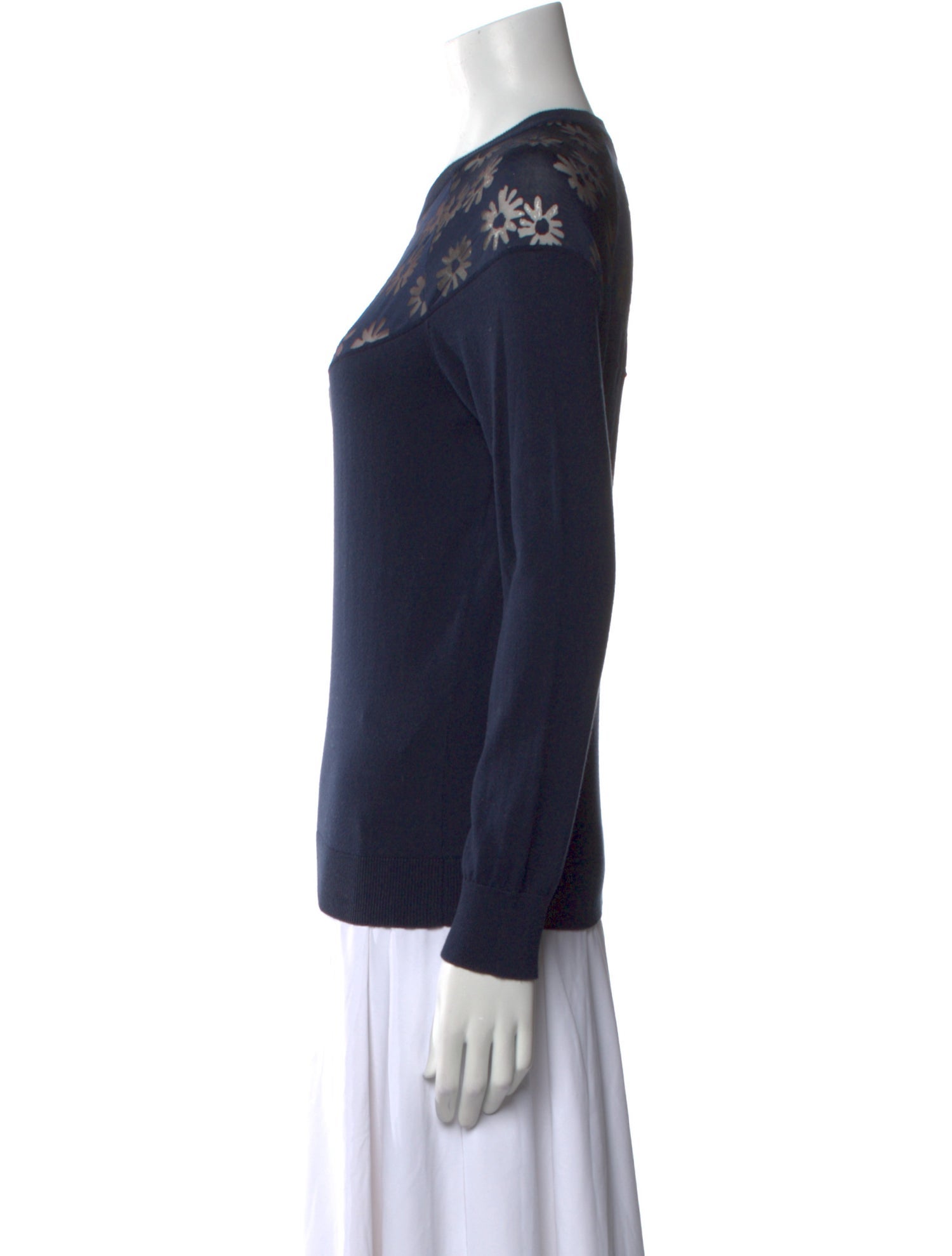 Nina Ricci Printed Crew Neck Sweater