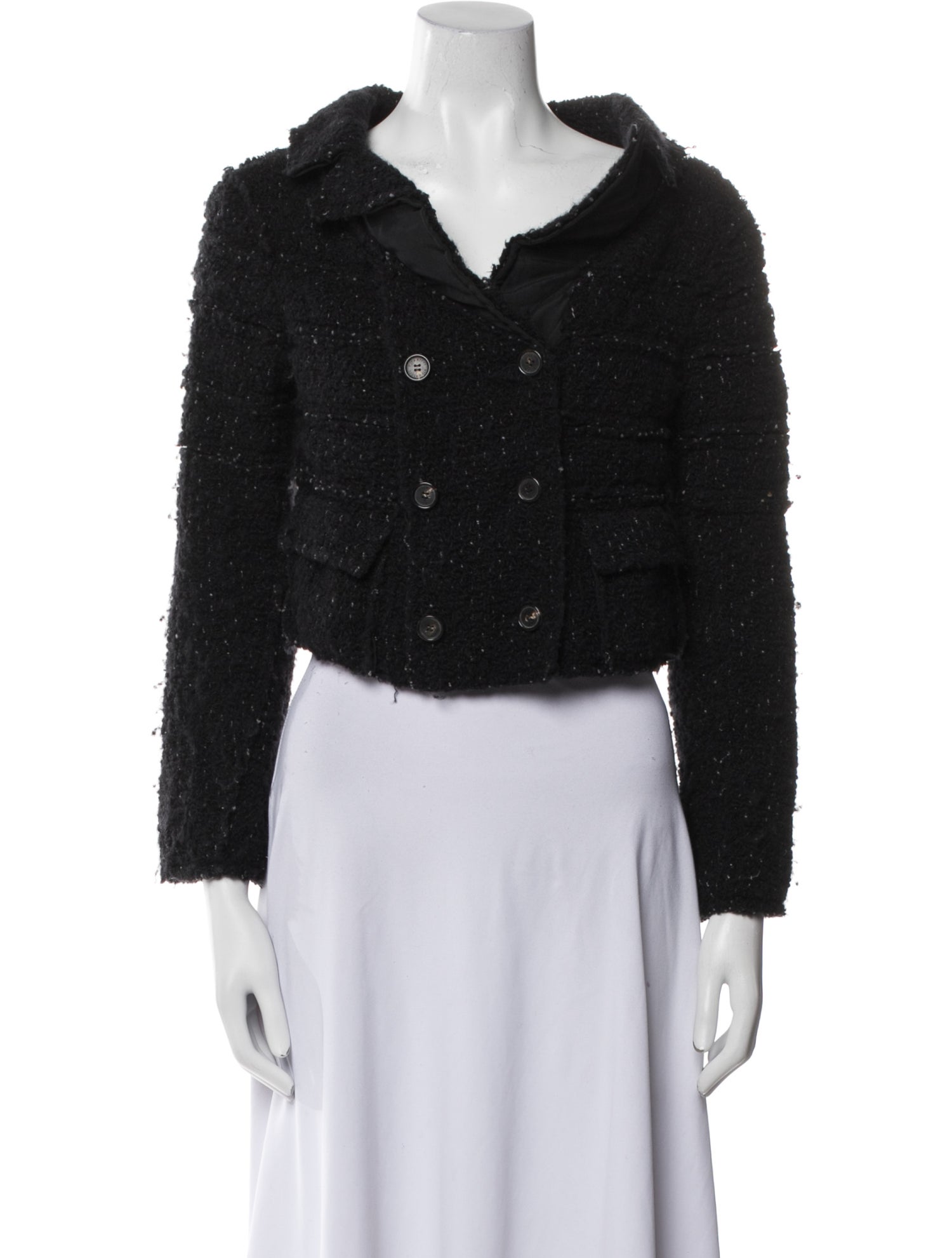 Nina Ricci Virgin Wool Tweed Pattern Evening Jacket