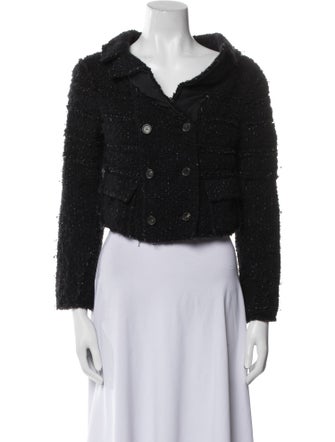 Nina Ricci Virgin Wool Tweed Pattern Evening Jacket