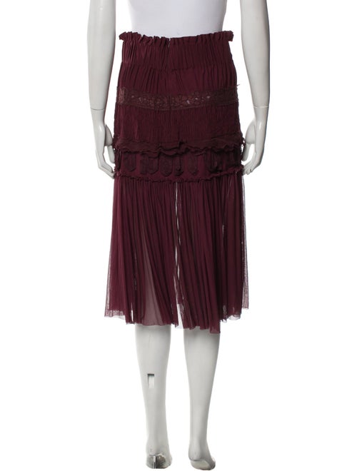 Nina Ricci Ruffle Embellishment Knee-Length Skirt