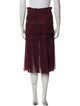 Nina Ricci Ruffle Embellishment Knee-Length Skirt