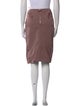 Nina Ricci Linen Knee-Length Skirt