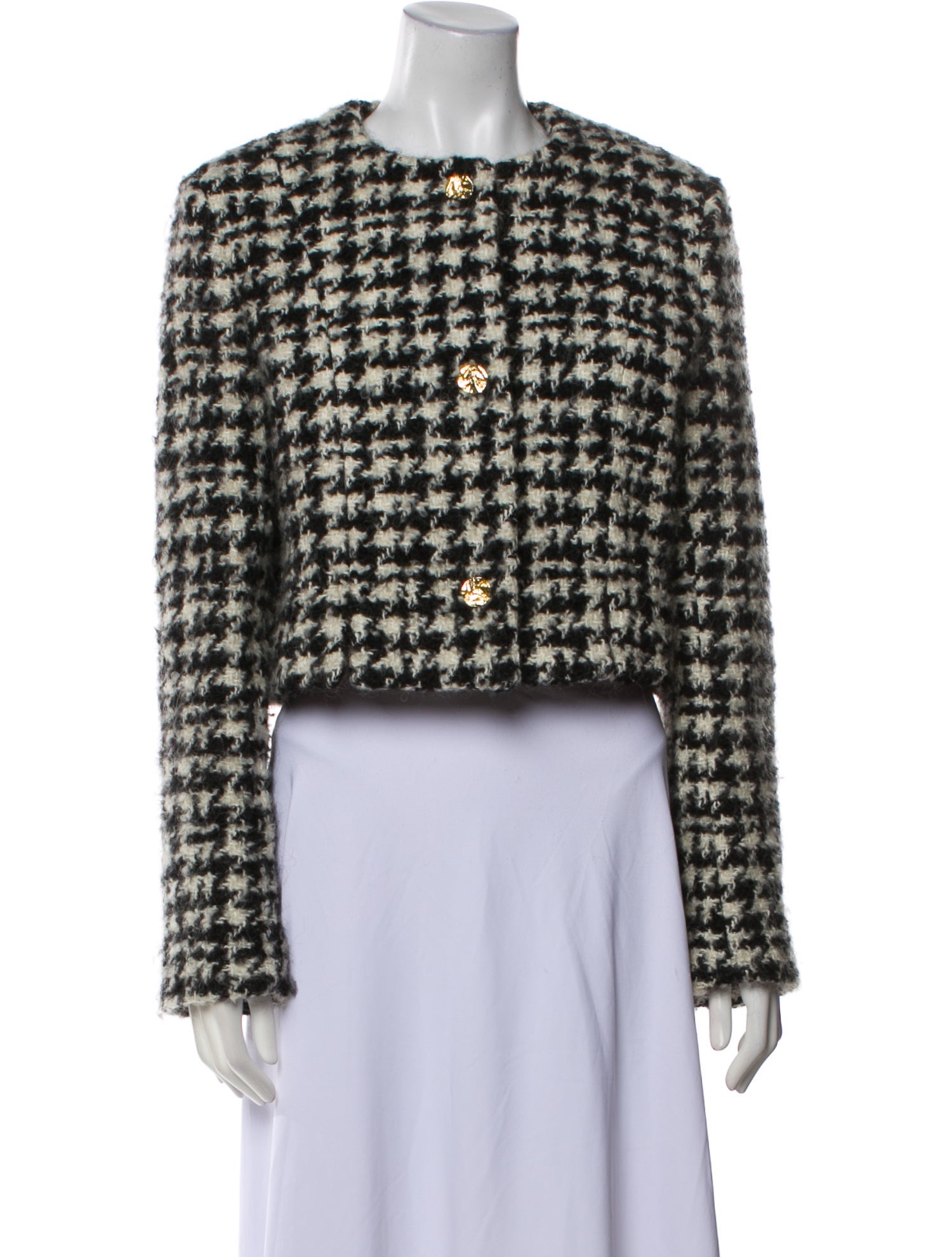 Nina Ricci Plaid Print Evening Jacket