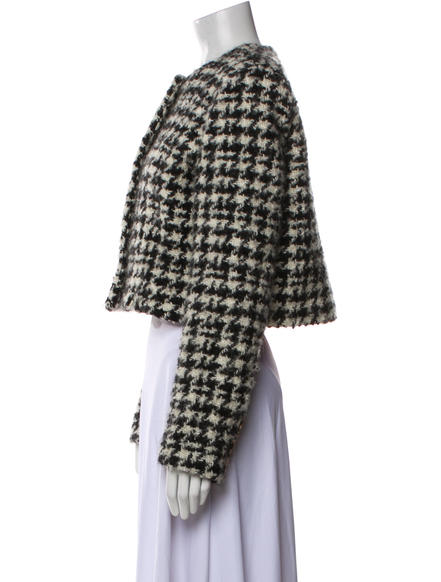 Nina Ricci Plaid Print Evening Jacket