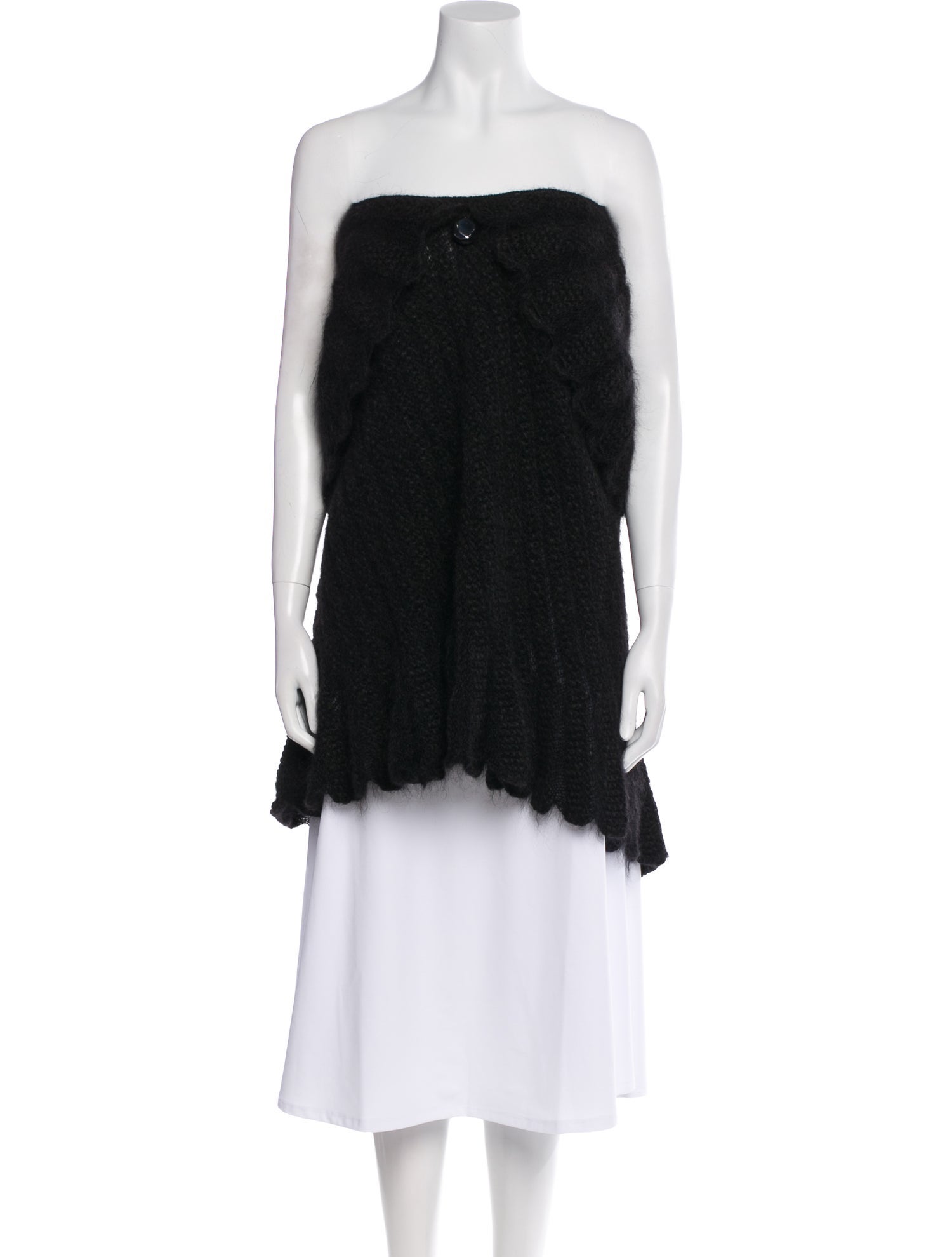 Nina Ricci Wool Strapless Sweater