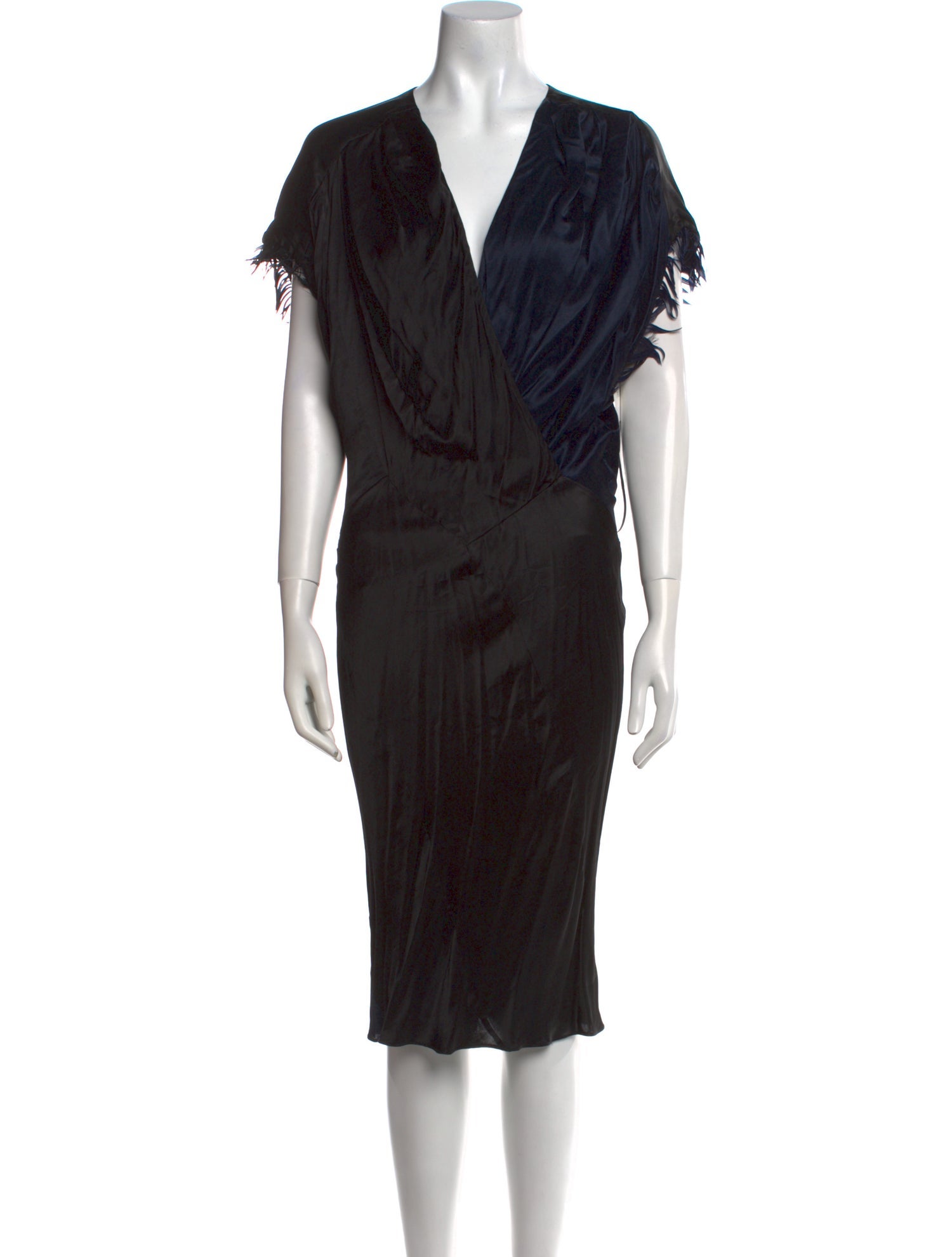 Nina Ricci V-Neck Midi Length Dress