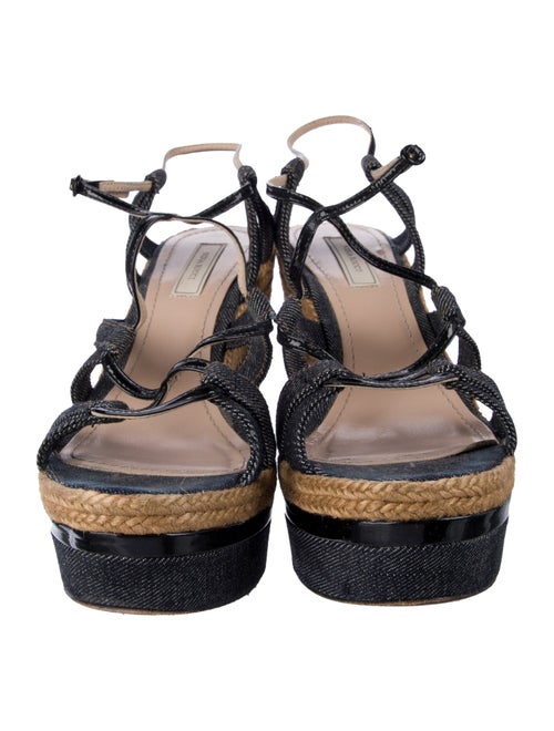 Nina Ricci Denim Braided Accents Espadrilles