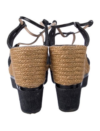 Nina Ricci Denim Braided Accents Espadrilles
