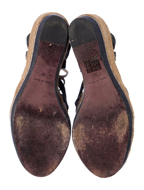 Nina Ricci Denim Braided Accents Espadrilles