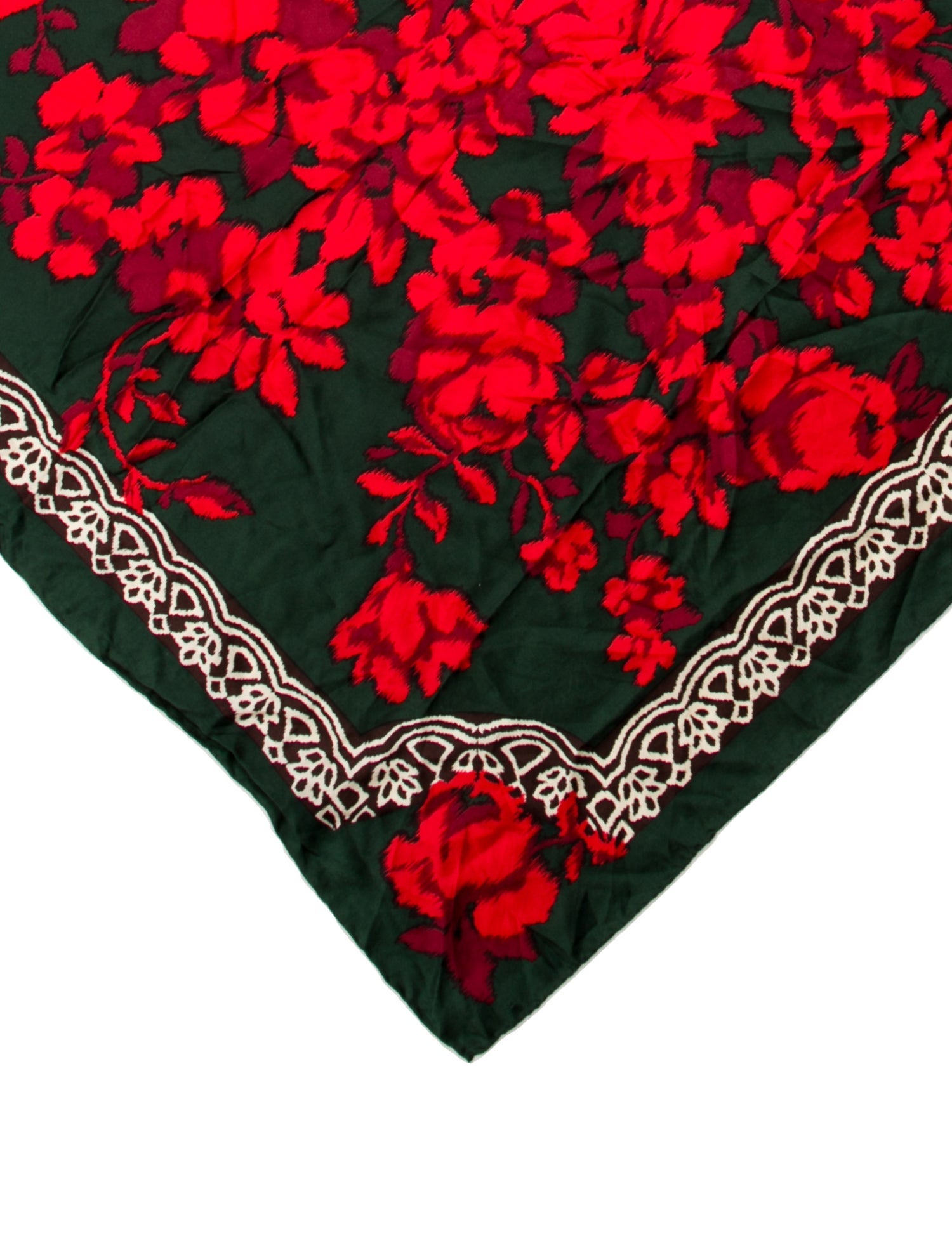 Nina Ricci Silk Floral Print Scarf