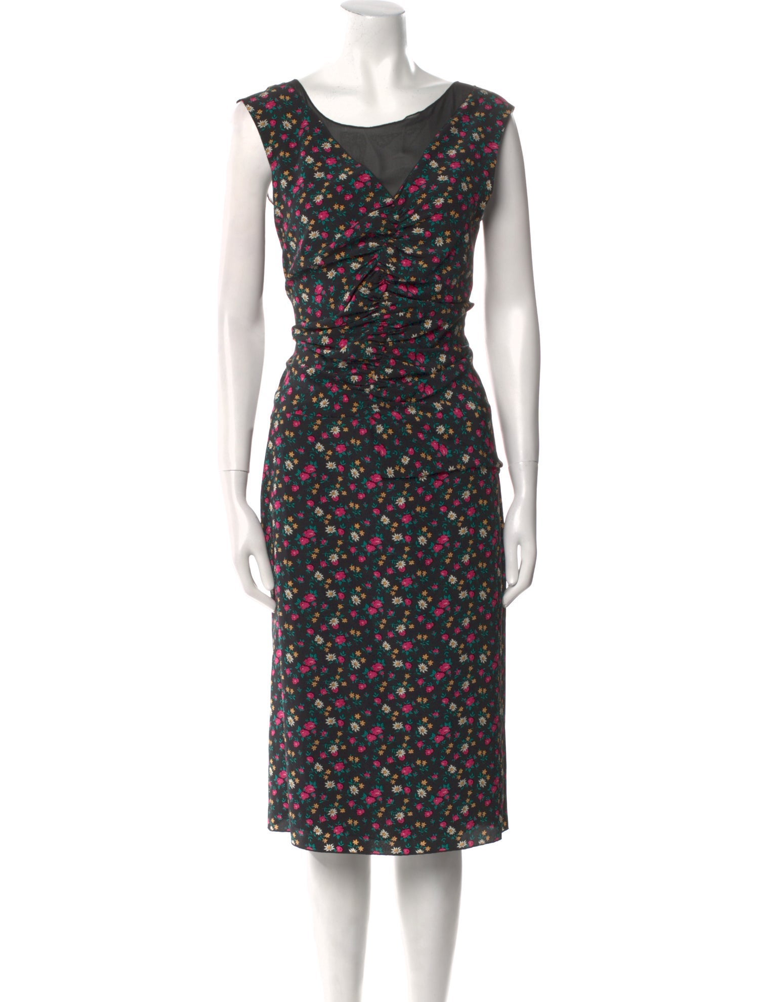 Nina Ricci Silk Knee-Length Dress