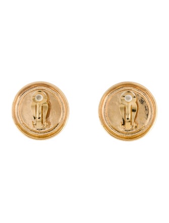 Nina Ricci Resin Clip-On Earrings