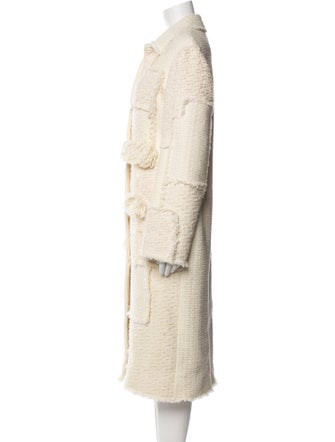 Nina Ricci Virgin Wool Faux Fur Coat