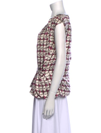 Nina Ricci Silk Printed Top