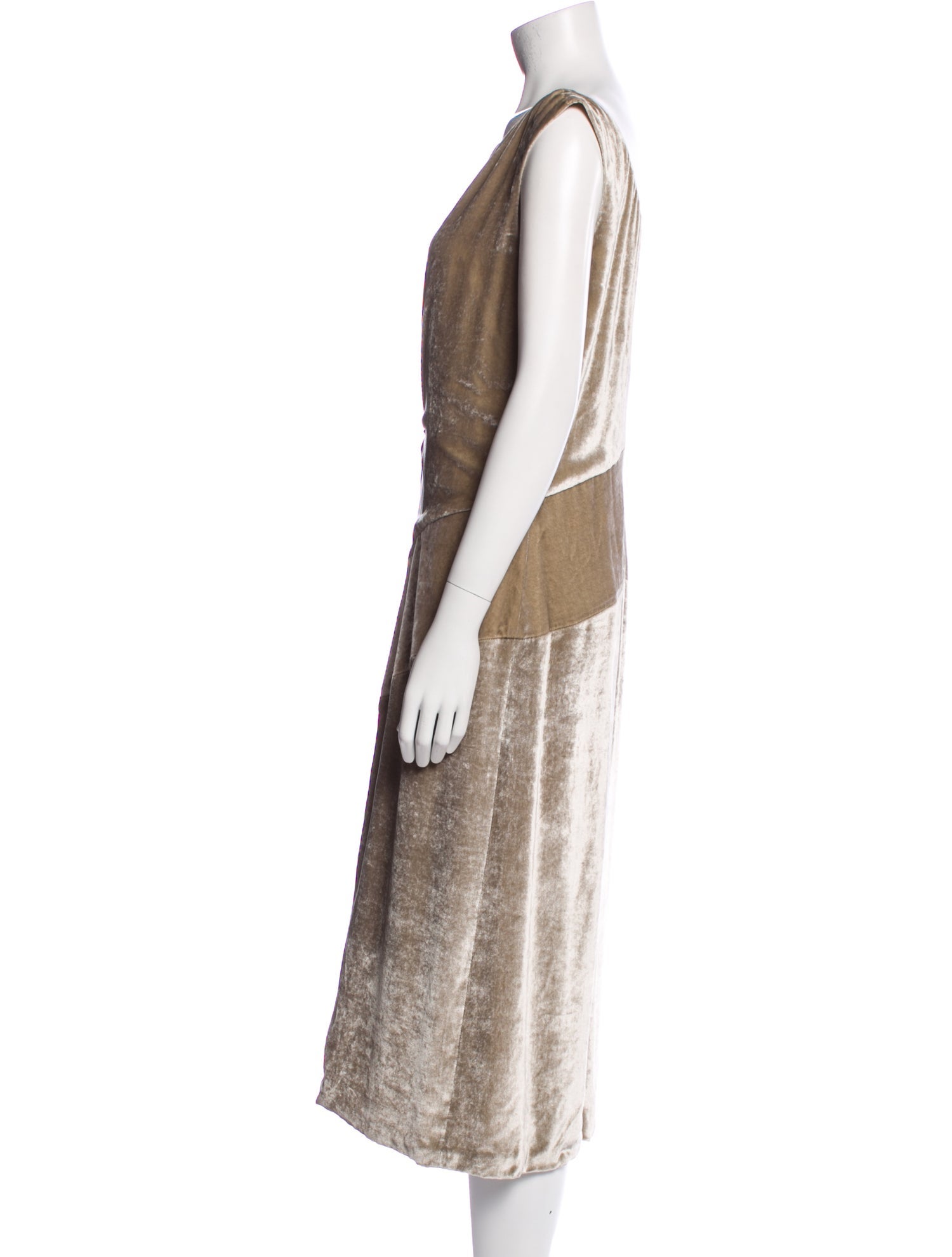 Nina Ricci Bateau Neckline Midi Length Dress