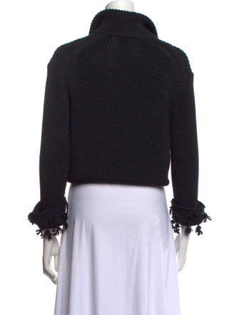 Nina Ricci Silk Mock Neck Sweater