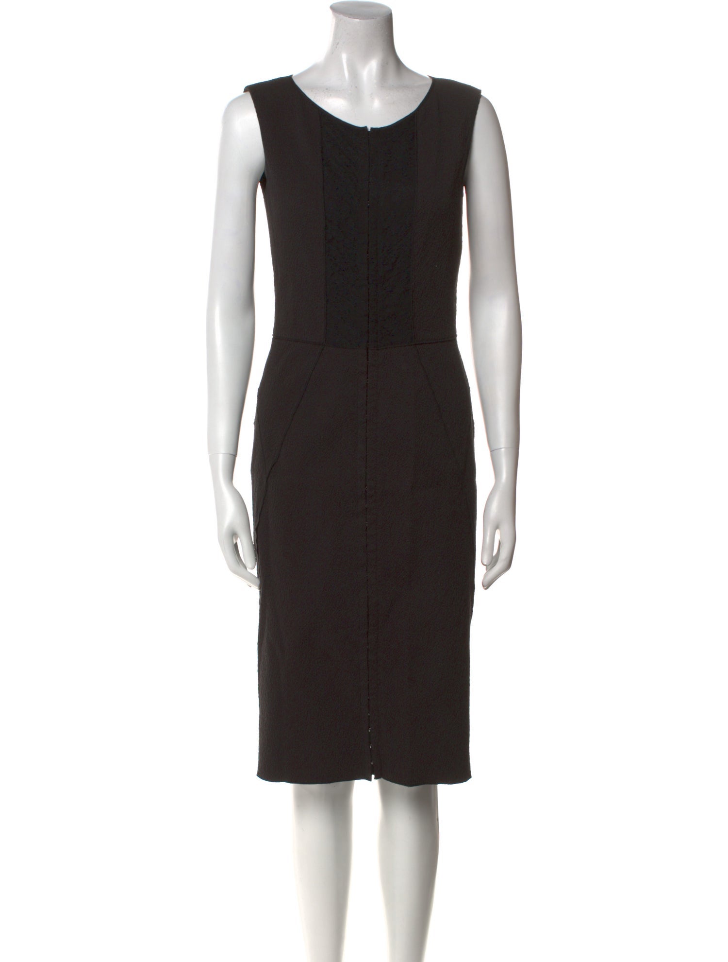 Nina Ricci Scoop Neck Knee-Length Dress
