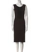 Nina Ricci Scoop Neck Knee-Length Dress