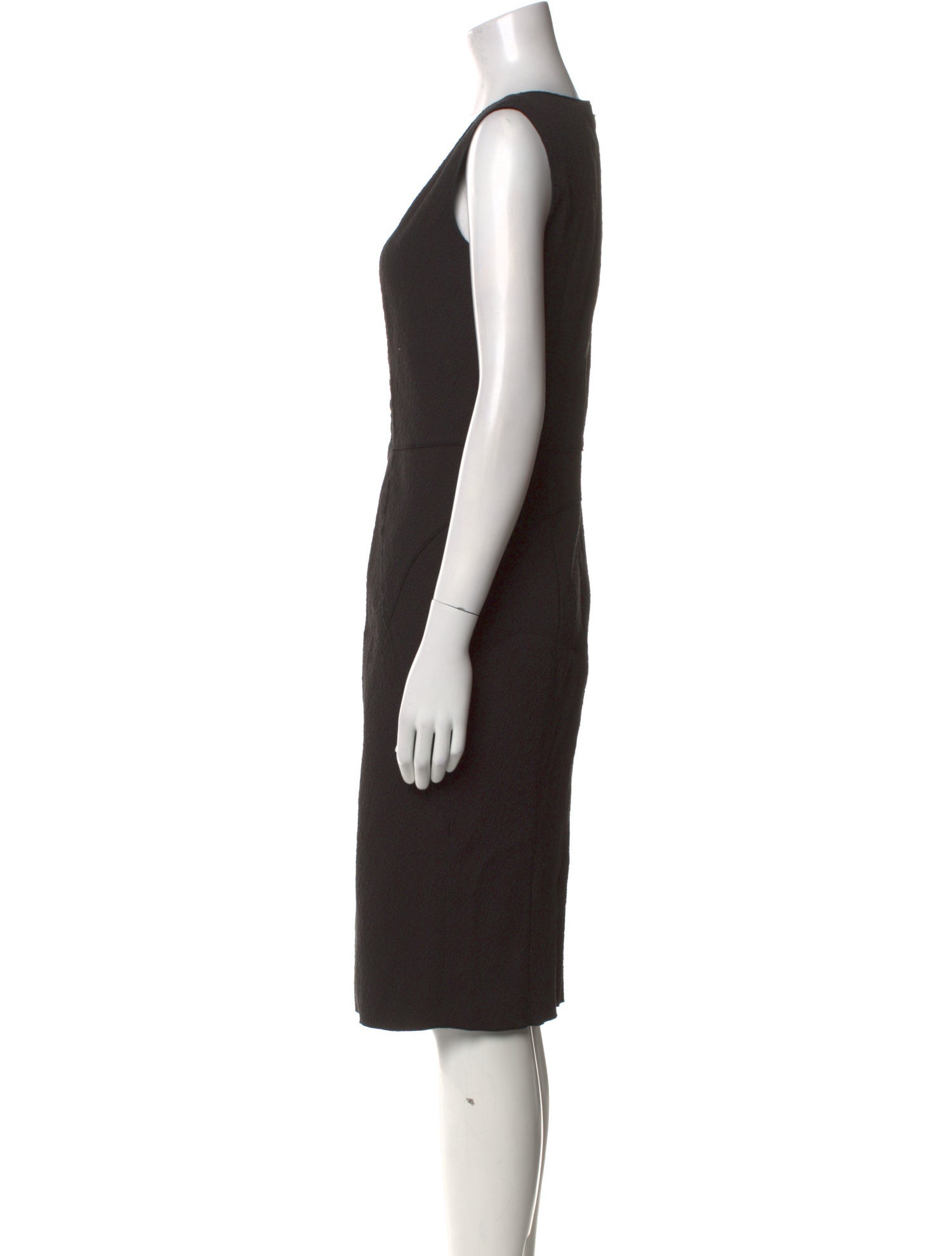 Nina Ricci Scoop Neck Knee-Length Dress