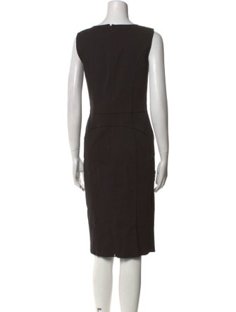 Nina Ricci Scoop Neck Knee-Length Dress