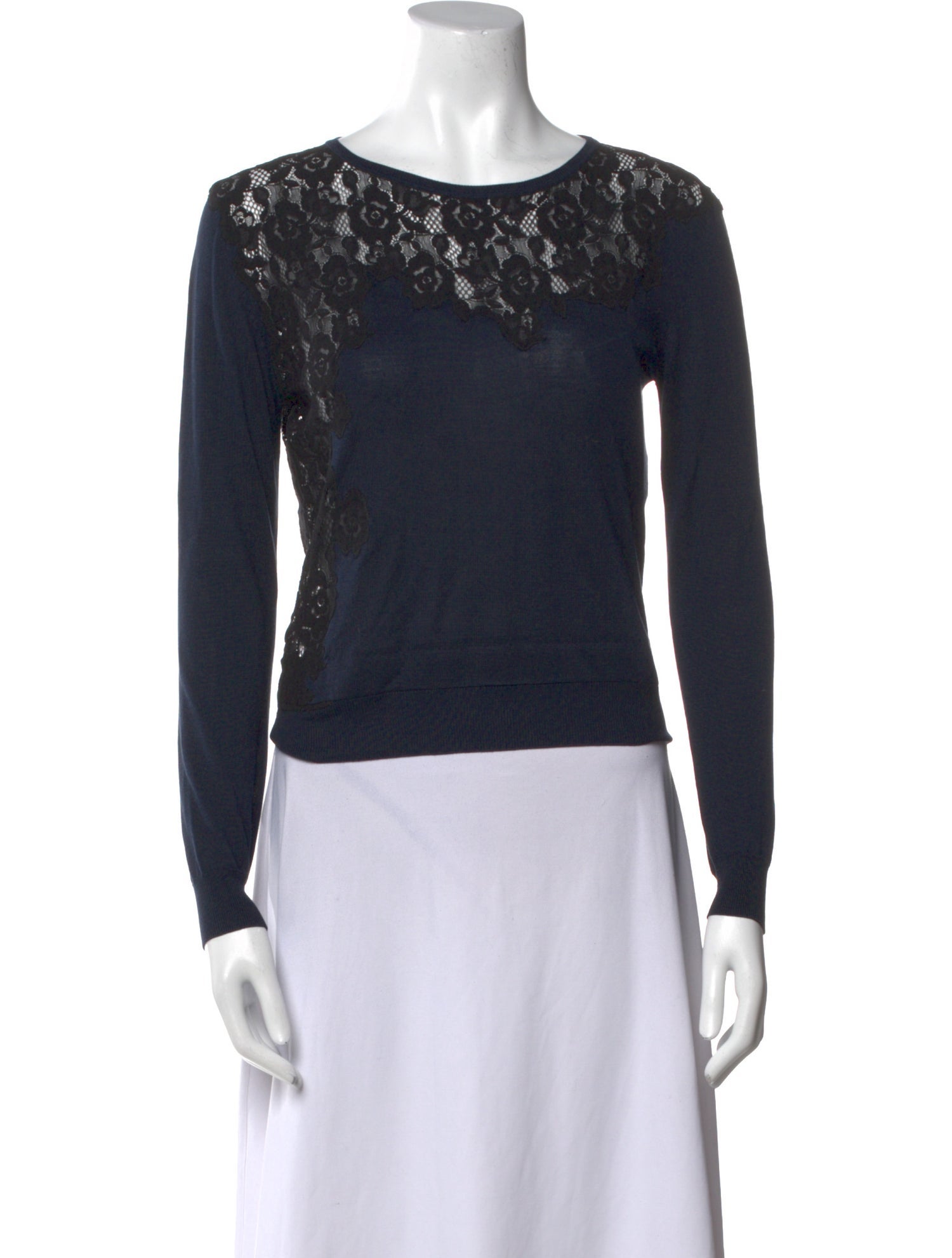 Nina Ricci Silk Scoop Neck Top