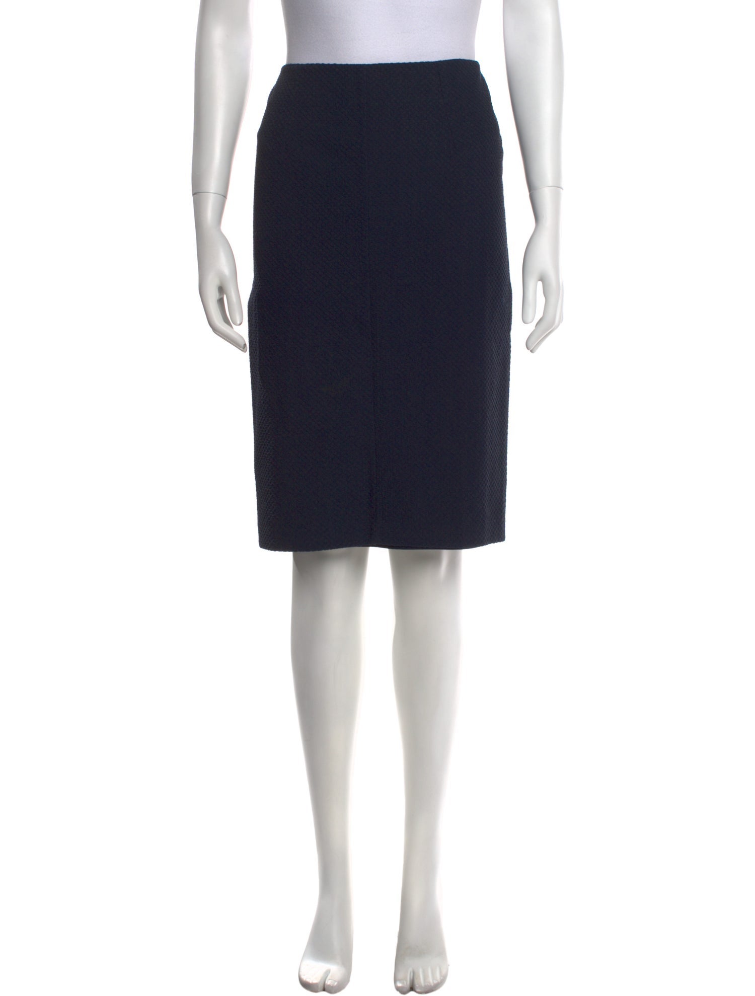 Nina Ricci Raw-Edge Trim Knee-Length Skirt