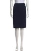 Nina Ricci Raw-Edge Trim Knee-Length Skirt